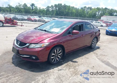 2015 Honda Civic Ex-L from USA, damaged, VIN 19XFB2F9XFE004675